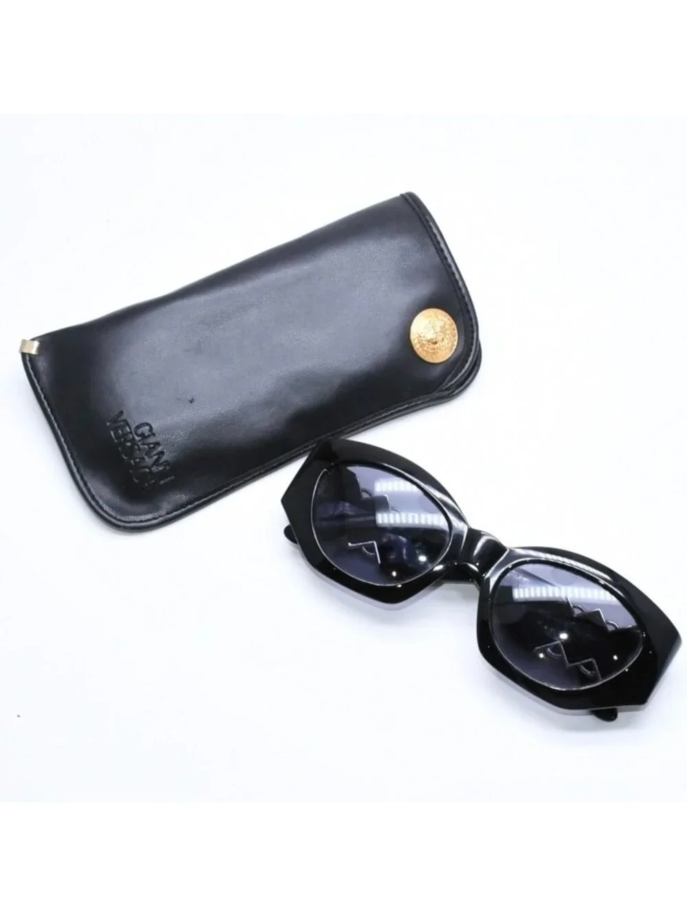 Versace Sunglasses Eyewear Medusa Black Silver
